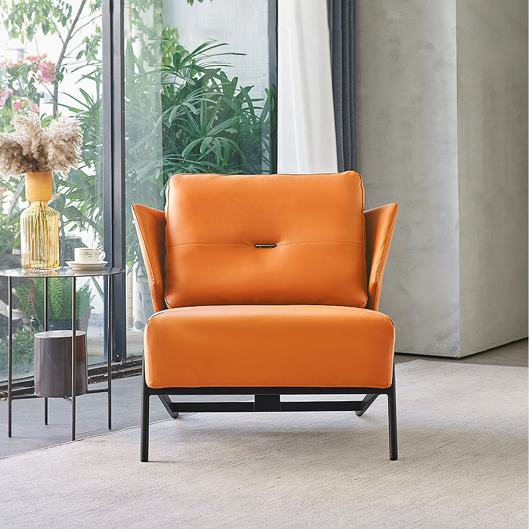 Karpov Tige Accent Leather Chair, Armchair, More Colours