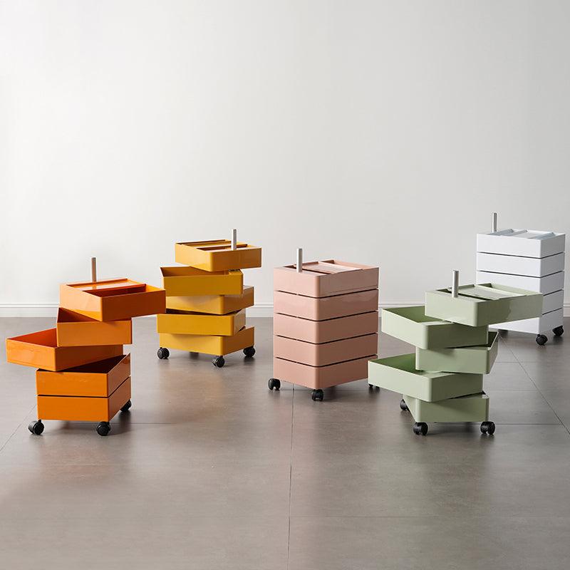 Afar Side Table With Storage & Trolley