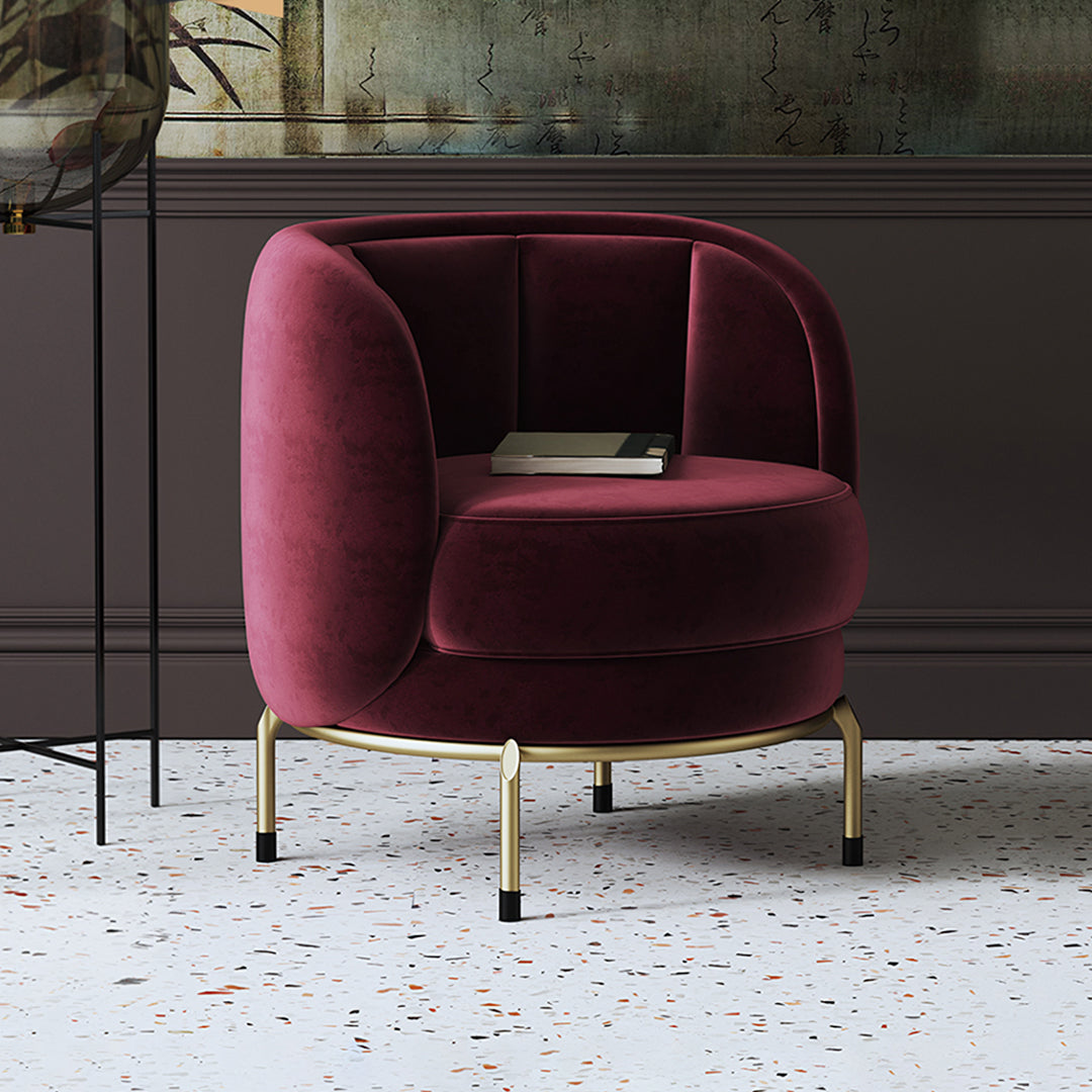 Carver Accent Lounge Chair, Purple
