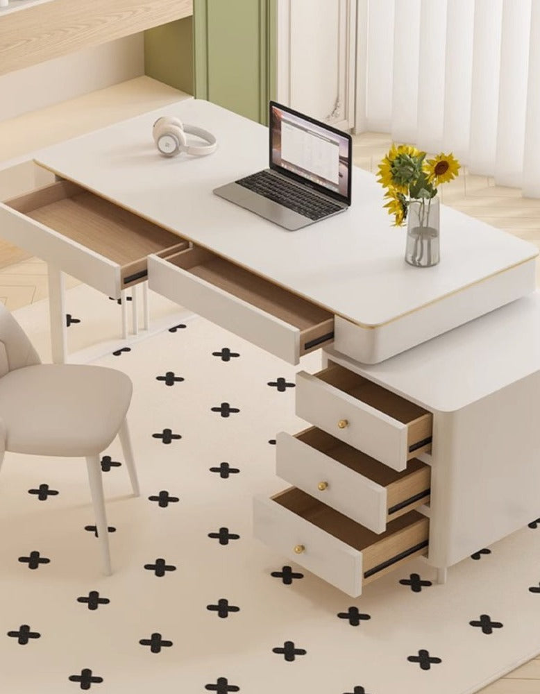 Elmer Office Desk, Sintered Stone