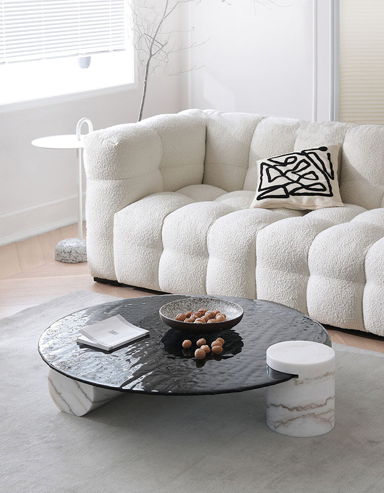 Baxter Coffee Table, Wave Top
