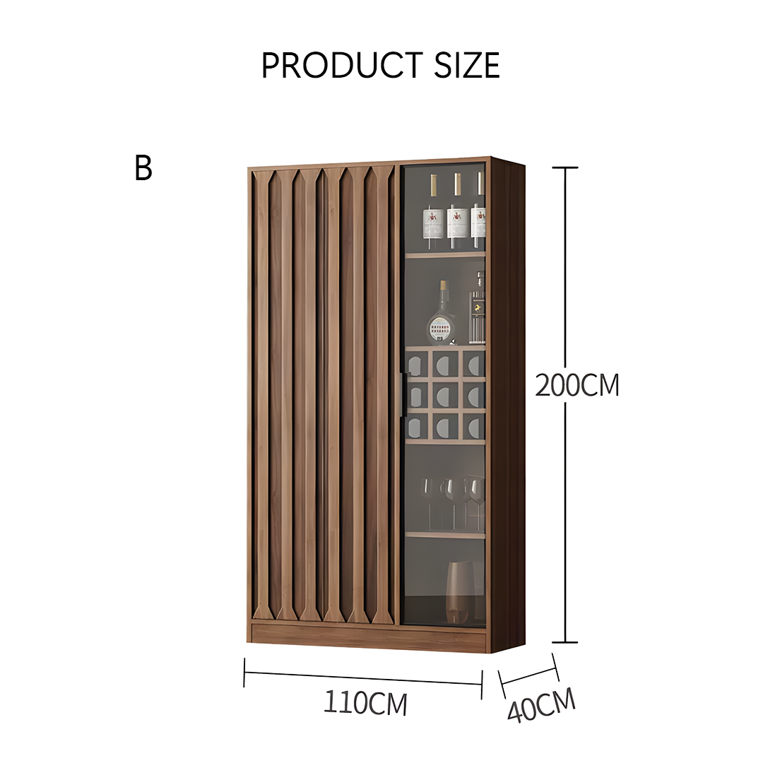 Dory Wine Cabinet, Solid Wood, More Sizes