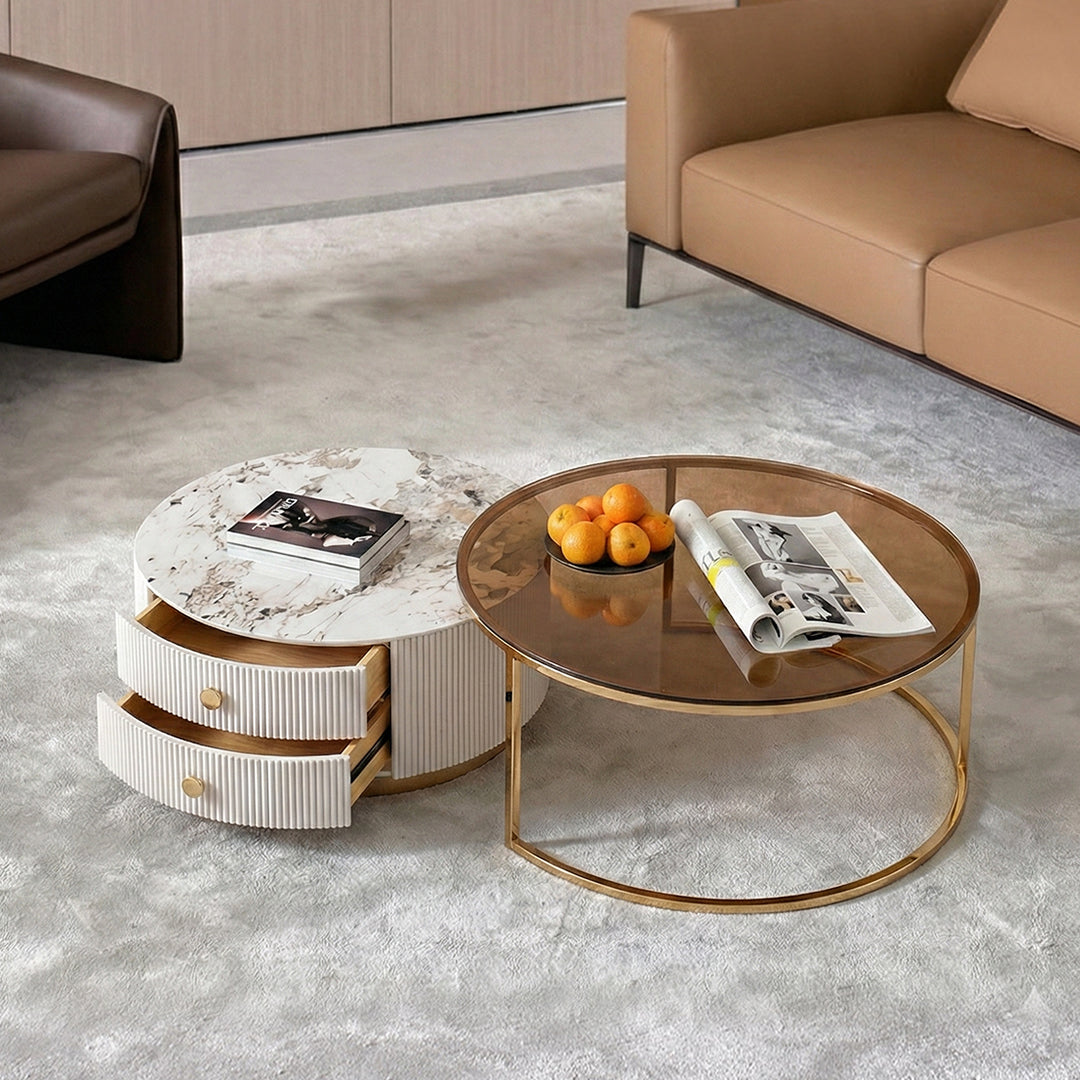 Eden II Living Room Coffee Table Set, TV Stand