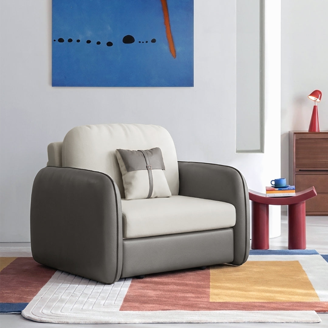 Caio Single Sofa Bed, Leathaire