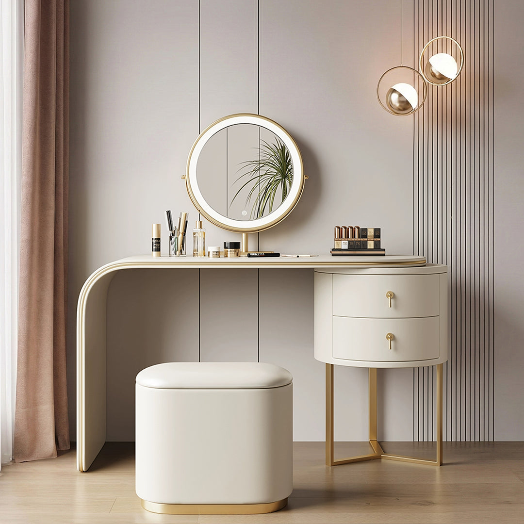 Noorali Dressing Table with Mirror, More Colors Available