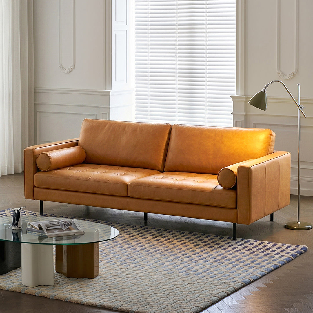 Porto Two Seater Sofa, Real Leather