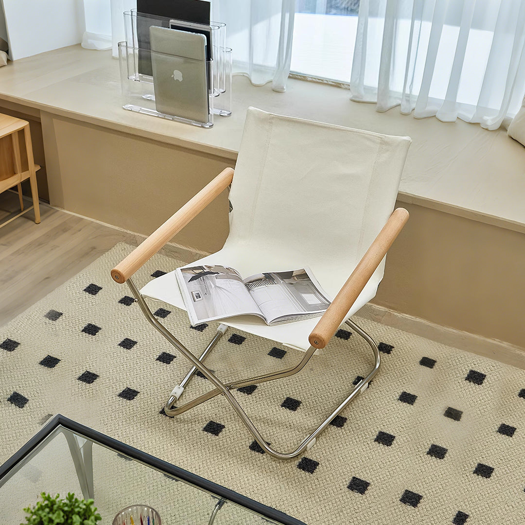 Kato Foldable Armchair, Stainless Steel