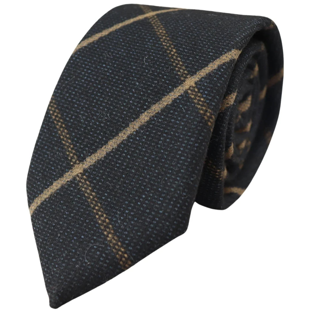 Men's Tweed Herringbone Tie & Pocket Square Set