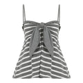 V-neck Bow-knot Design Casual Short Loose-fit Vest