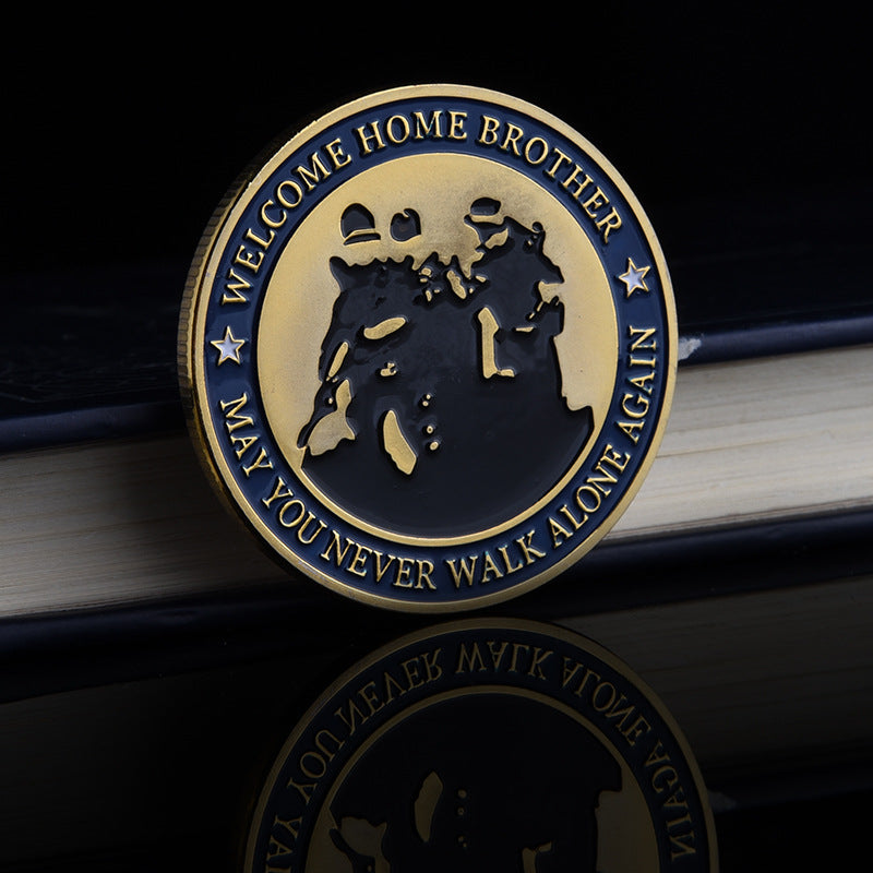 Commemorative Medal Retired Medal Eagle Head Challenge Coin