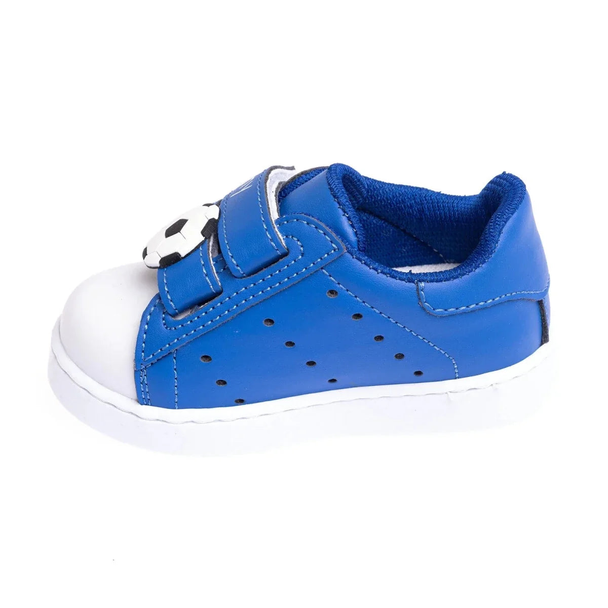 Football Print Faux Leather First Walker Baby Shoes