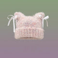 Bow-knot Knitted Casual Hat For Women
