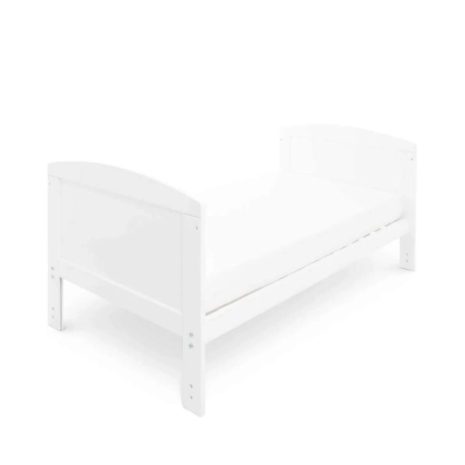 Ickle Bubba Coleby Classic Cot Bed White - Premium Sprung Mattress