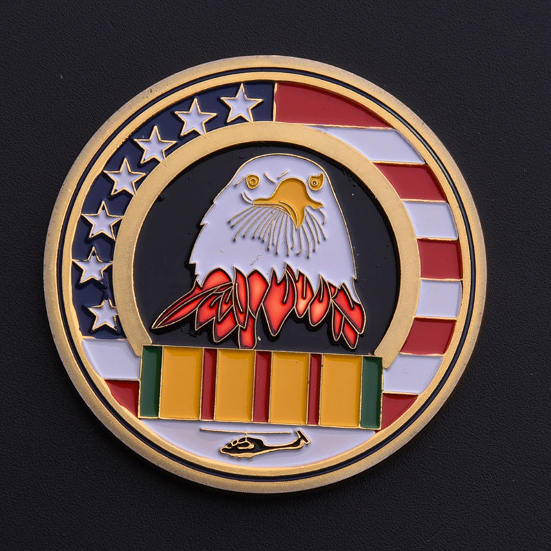 Commemorative Medal Retired Medal Eagle Head Challenge Coin