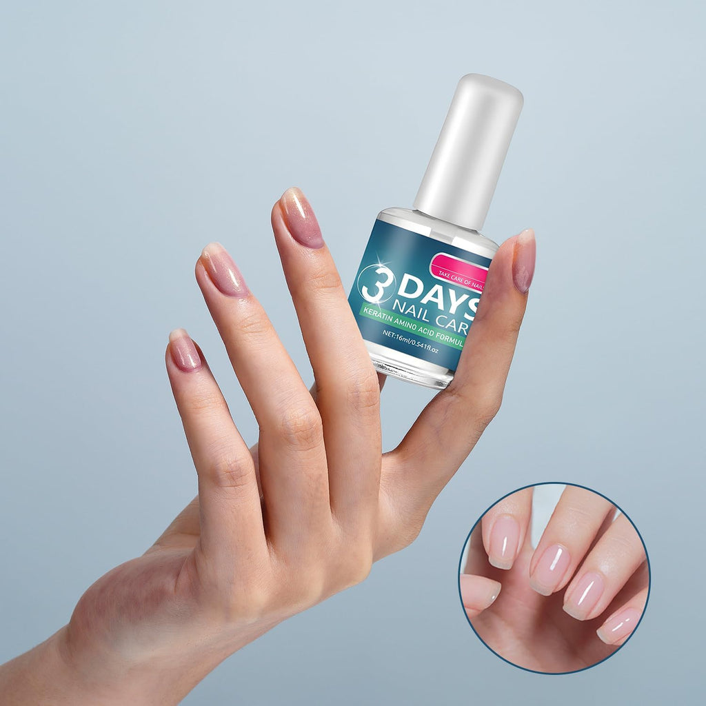 2Pacs 3 Days Nail Care – Keratin Amino Acid Formula for Hydrated, Strong Nails (16ml)