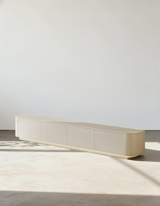 Absinthia TV Stand, Cream, With LED Light