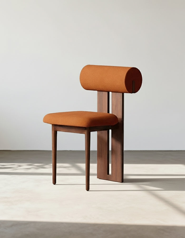 Airelle Dining Chair, Black, Brown