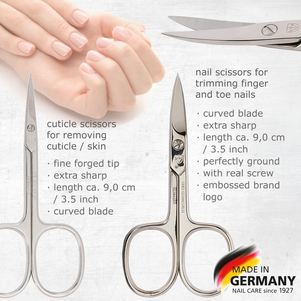 3 Swords Germany 8-Piece Manicure & Pedicure Kit — Red Case, Made in Germany