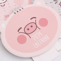 Lovely Happy Pig Desktop Calendar DIY Table Calendars Daily Schedule Planner
