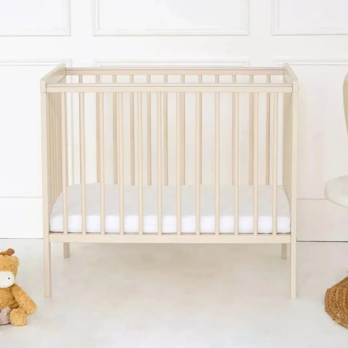 East Coast Space Saver Cot with Mattress Bundle - Cashmere