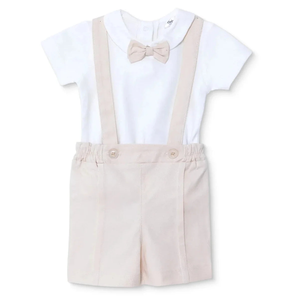 Bebetto Dungaree Baby Shorts & Short Sleeve T-Shirt Set (1-3 to 12 Months)