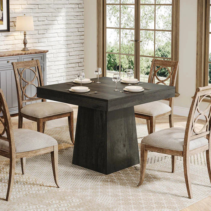 80cm Dining Table, Square Farmhouse Kitchen Table Dinner Table