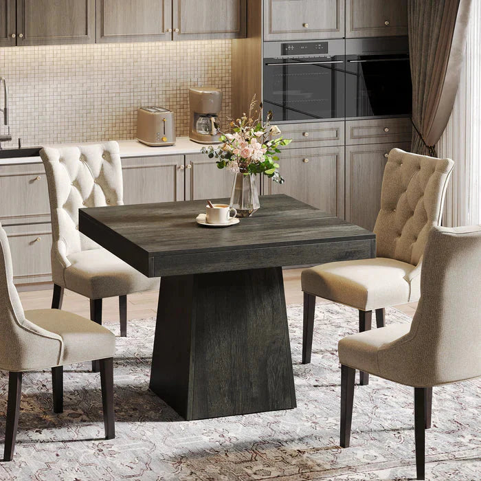 80cm Dining Table, Square Farmhouse Kitchen Table Dinner Table