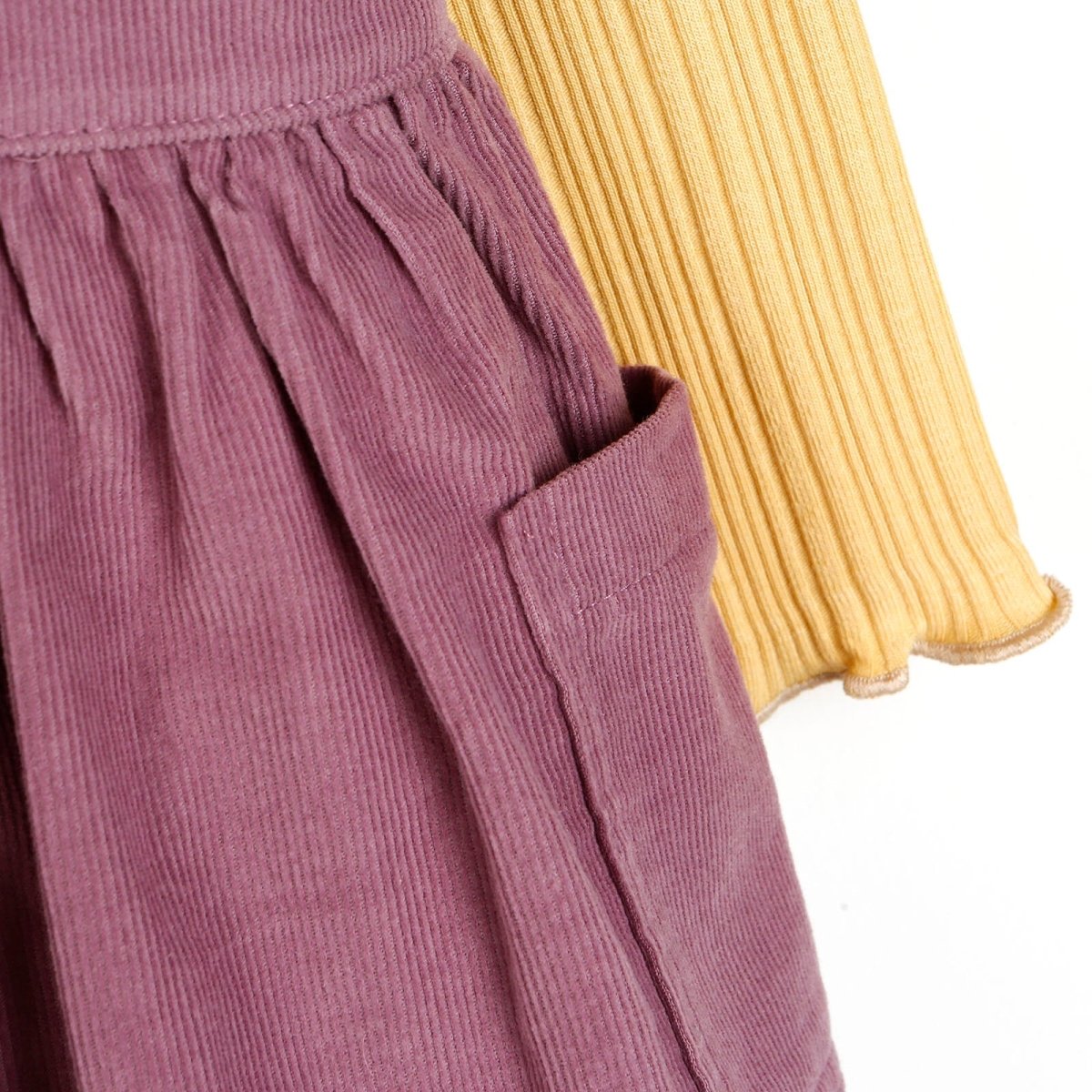 Cassiope Salopette Skirt & Sweatshirt - Damson