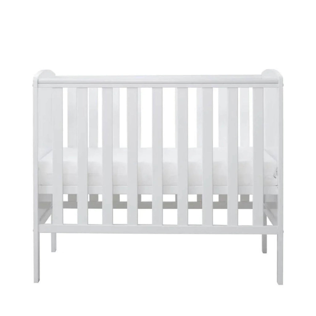 Ickle Bubba Coleby Space Saver Cot White - Fibre Mattress