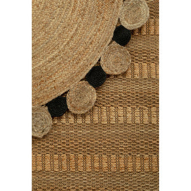 Bosie Demir Large Natural And Black Jute Rug