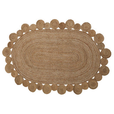 Bosie Demir Oval Woven Jute Rug