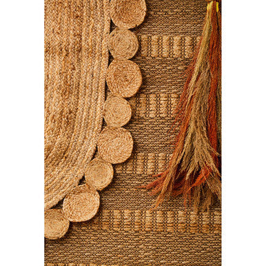 Bosie Demir Oval Woven Jute Rug