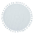 Kids Blue Round Rug with Tassels | Kids Rugs