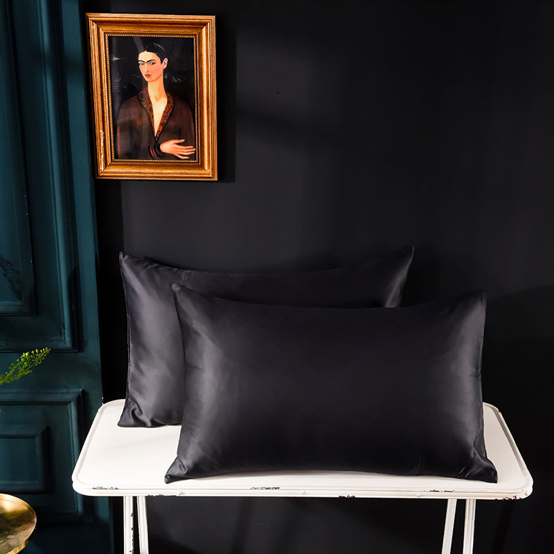 Polychromatic Silk Satin Zipper Pillow Case