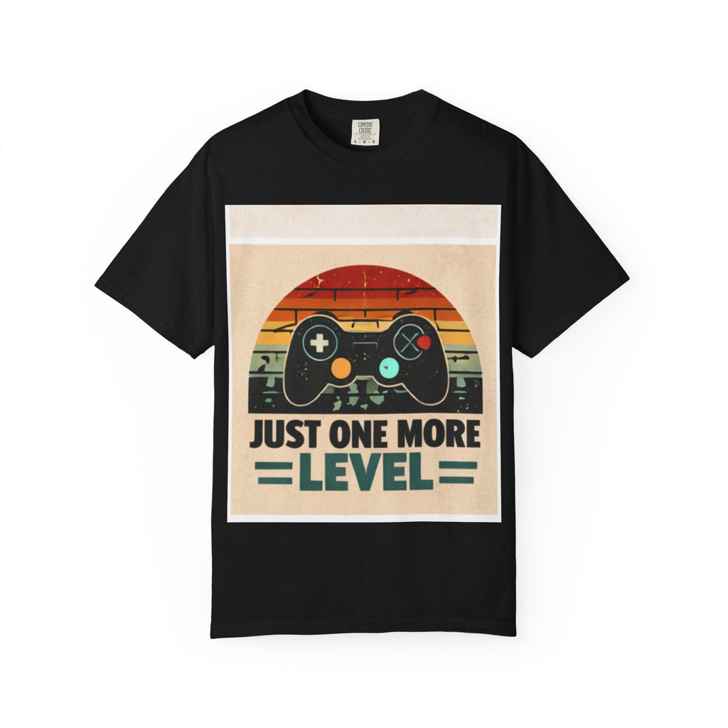 Retro Video Game Controller Just One More Level T-Shirt | Gamer Tee
