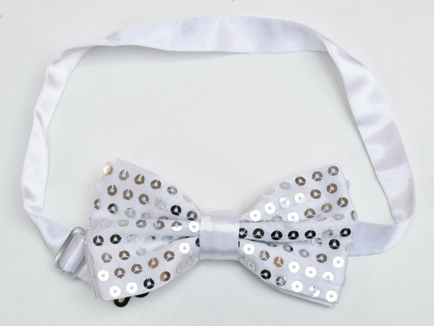 Sequin Satin Shiny Bow Tie Dickie Show Sparkly Fancy Dress Magic Mens Boys