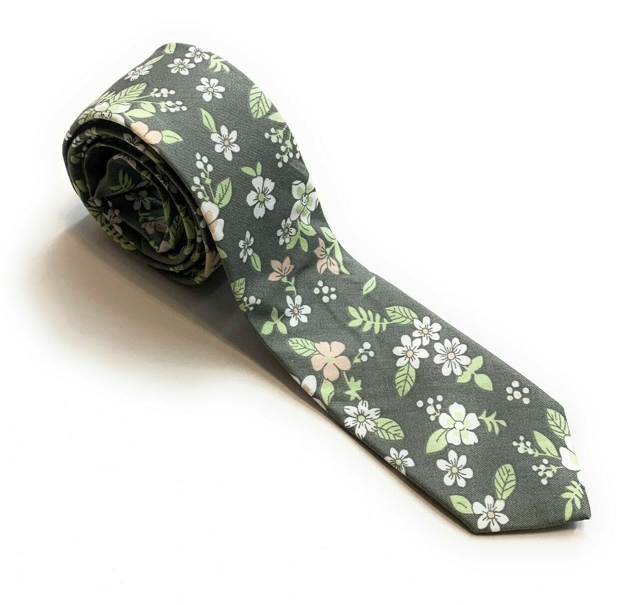 High Quality Luxury 100% Cotton Men's Floral Flowers Party Tie - Summer Blooms