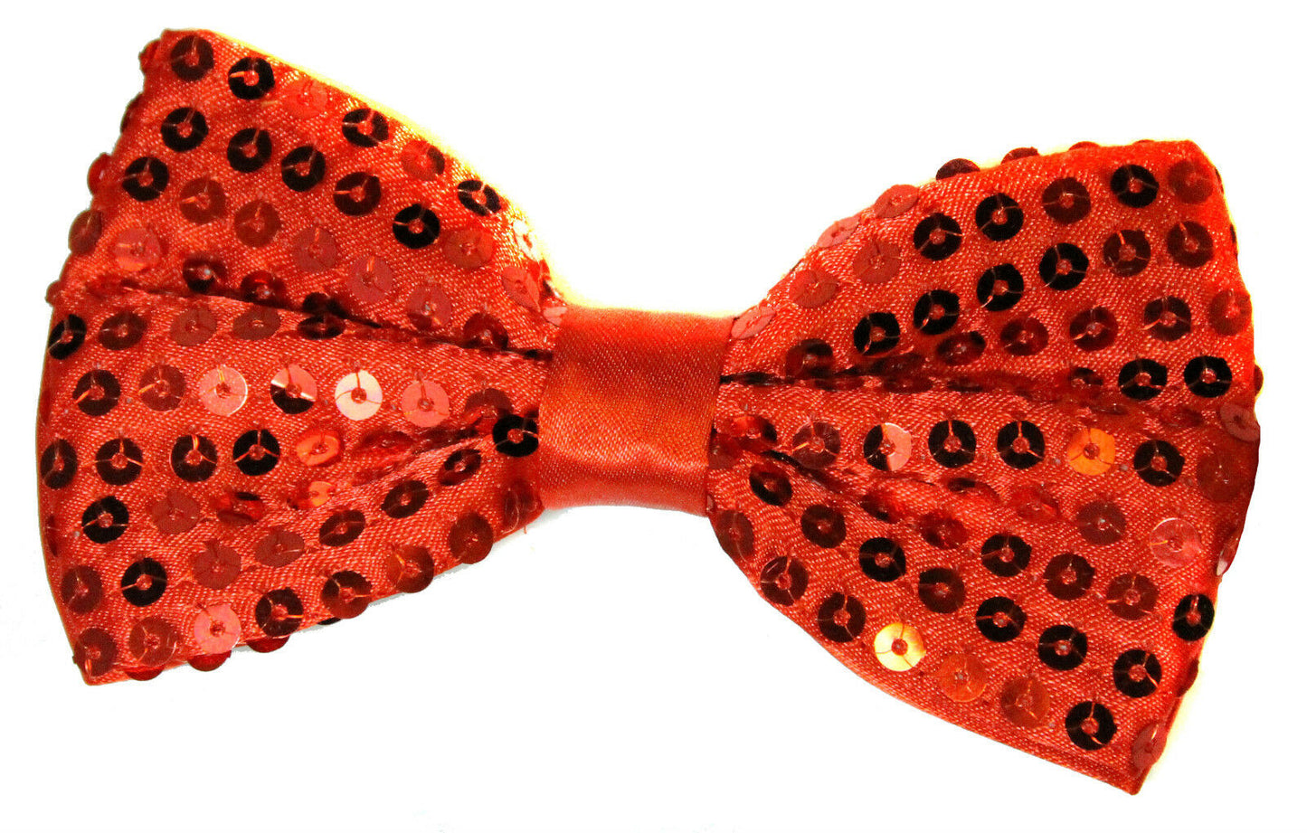Classic SATIN SEQUIN Dickie Bow Tie Fancy Dress Party Pretied Wrap Around