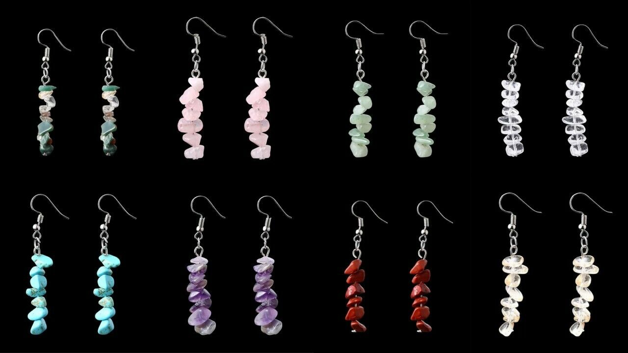 Handmade Natural Stone Beads Beaded Necklace Bracelet Earrings