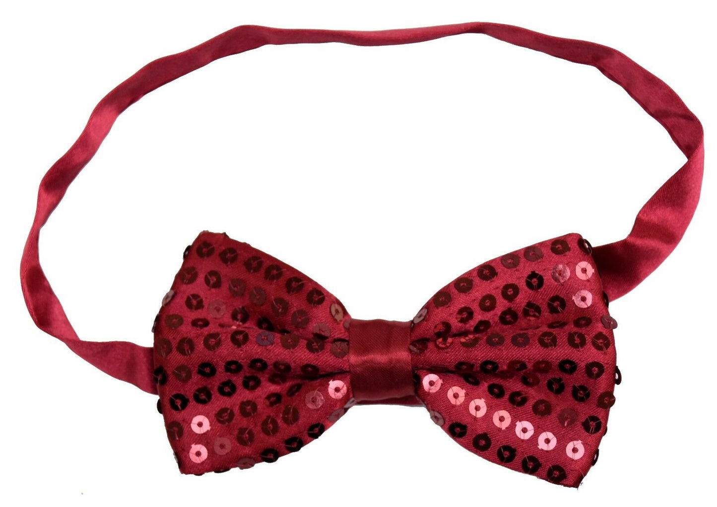 Sequin Satin Shiny Bow Tie Dickie Show Sparkly Fancy Dress Magic Mens Boys