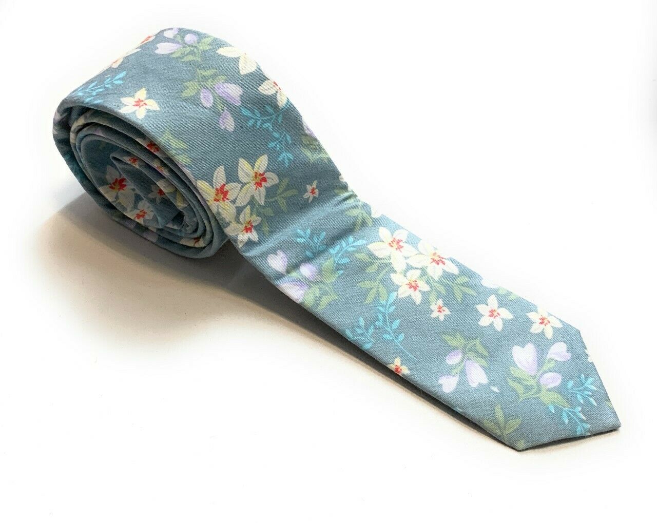 High Quality Luxury 100% Cotton Men's Floral Flowers Party Tie - Summer Blooms