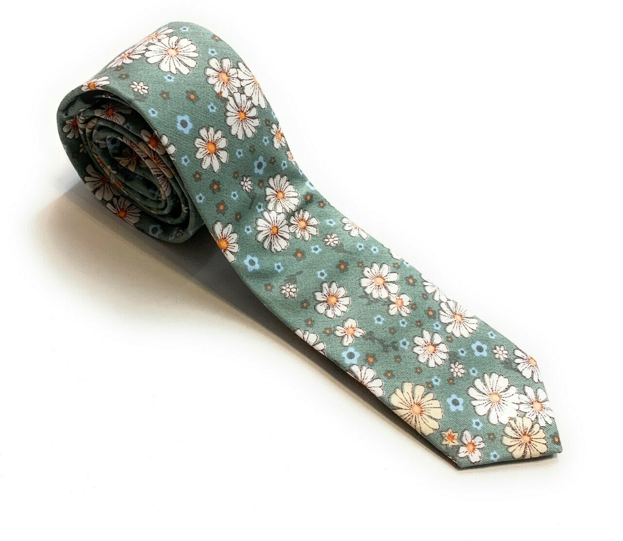 High Quality Luxury 100% Cotton Men's Floral Flowers Party Tie - Summer Blooms