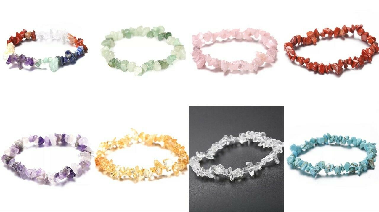 Handmade Natural Stone Beads Beaded Necklace Bracelet Earrings