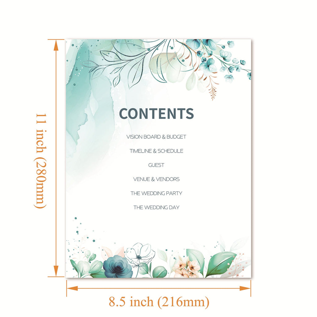 Wedding Planner Hardcover Flyer With Stickers