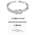 Arrival Fashion Simple Opening Ring Female Mother And Daughter Ring Mother's Day Gift Christmas Gift Wholesale