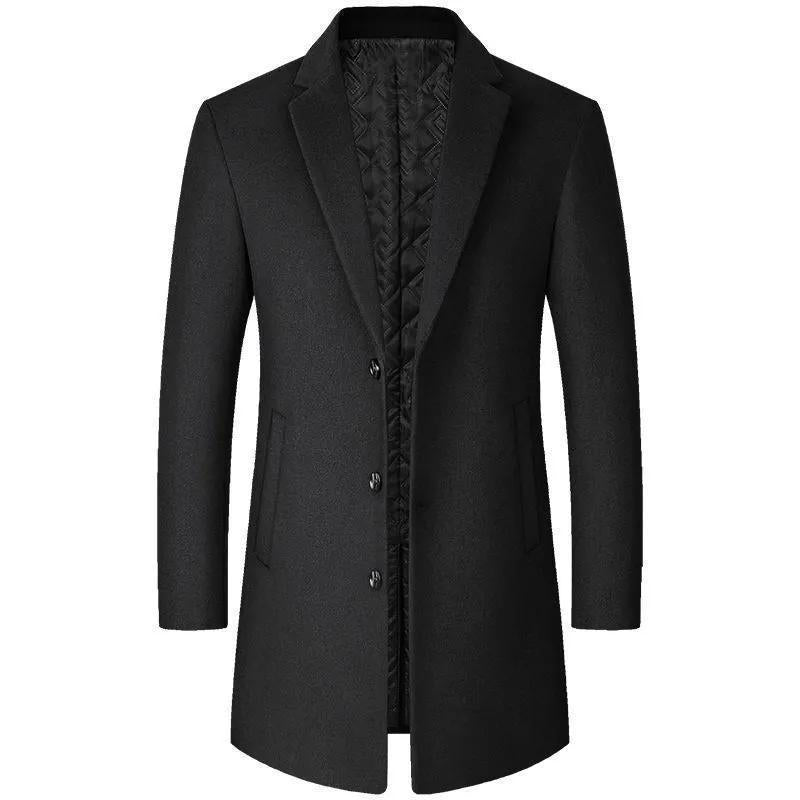 Autumn And Winter Woolen Trench Coat Men