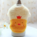 New pet clothing plush animal crew neck sweater