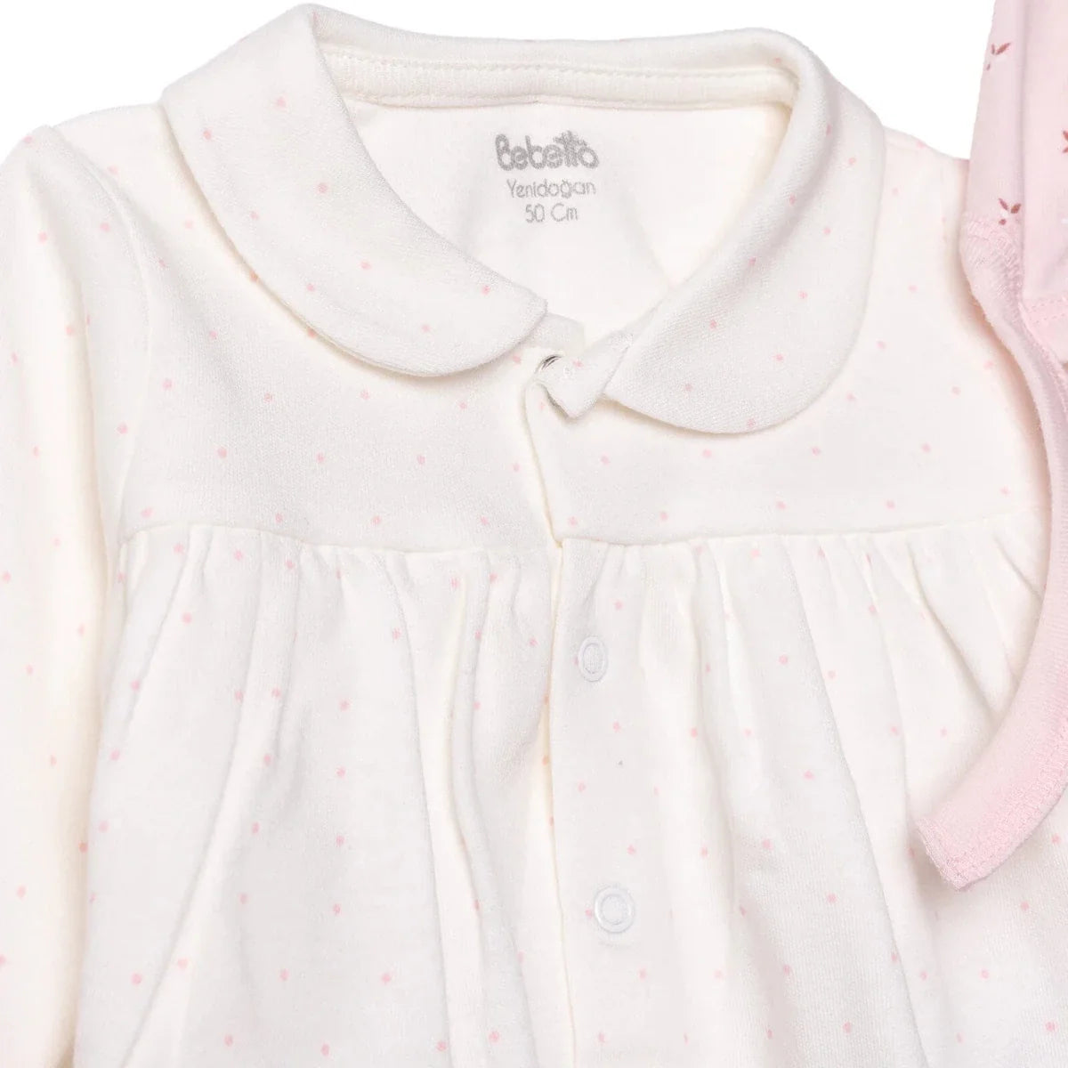 Bebetto 5 Piece "Cutie" Embroidered Baby Hospital Bag Set on a Hanger (Newborn)