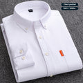 Men's Premium Oxford Cotton Shirt - Long Sleeve Button Down Dress Shirt