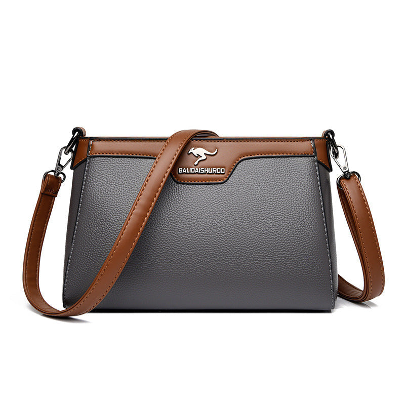 One Shoulder Soft Leather Small Square Stitching Women's Cross-body Bag - Premium Designer Style